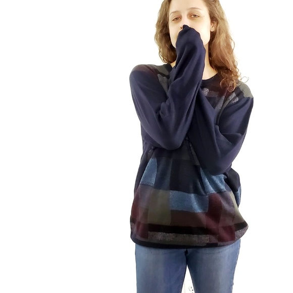 Sweaters - Vintage Slouchy Retro 70s Design Grandpa Sweater